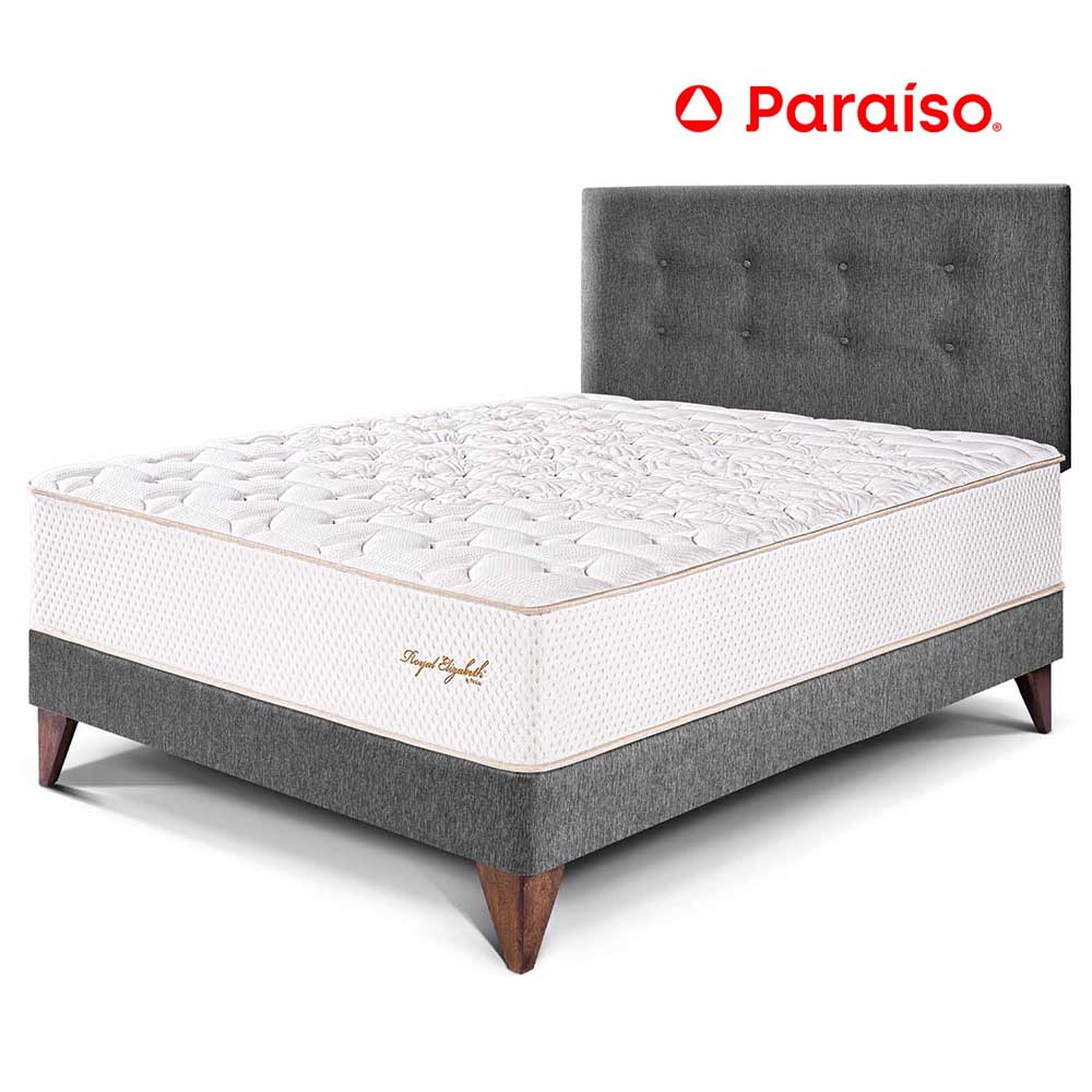 Dormitorio Europeo Royal Elizabeth 1.5 Plazas Gris