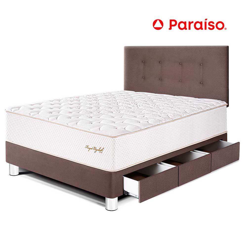 Dormitorio Royal Elizabeth con Cajones 1.5 Plazas Chocolate