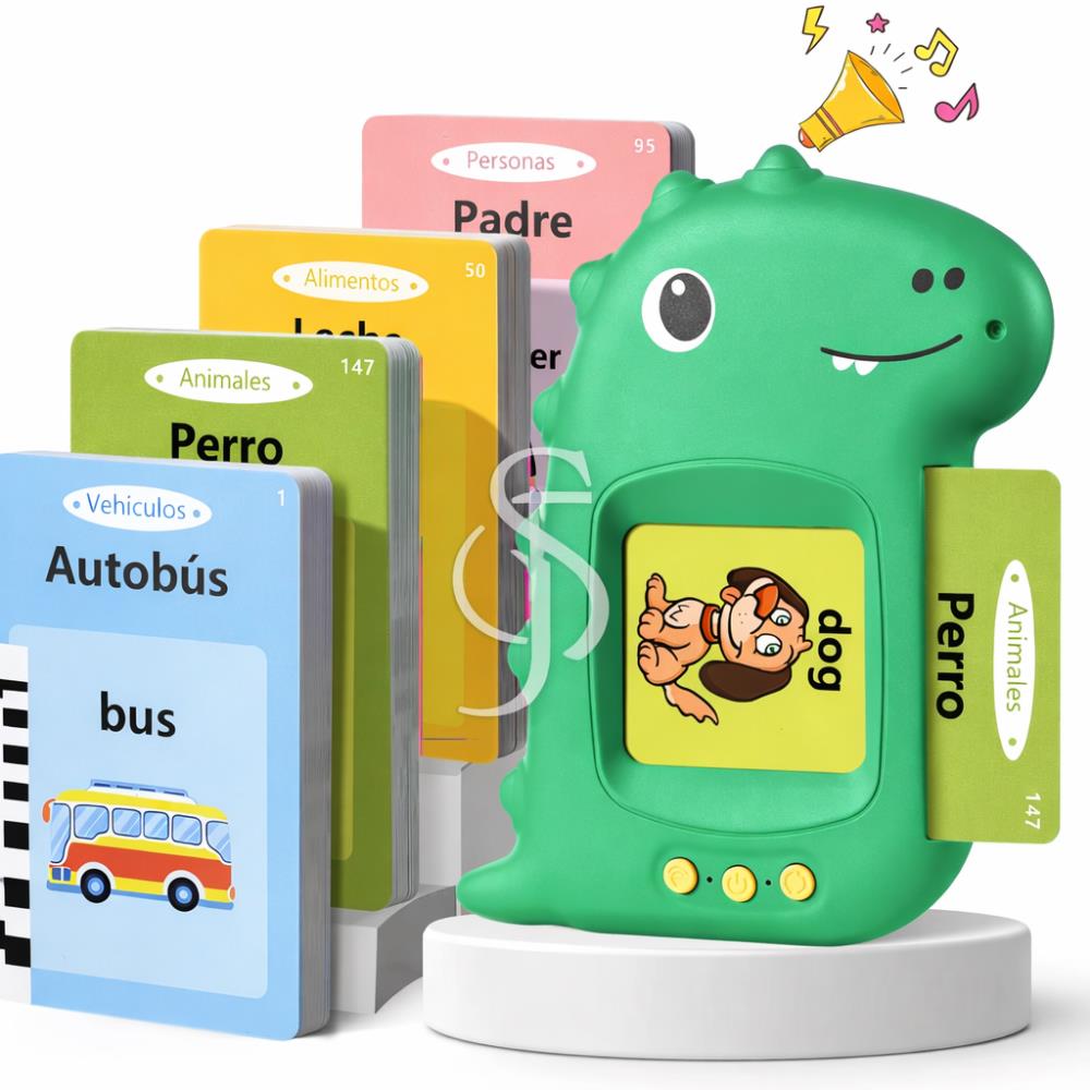 Lector de tarjetas bilingue - Dino