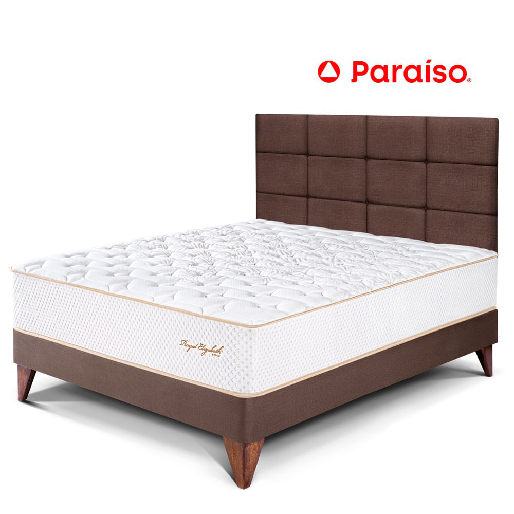Dormitorio Europeo Royal Elizabeth Cabecera Blocks 2 Plazas Chocolate