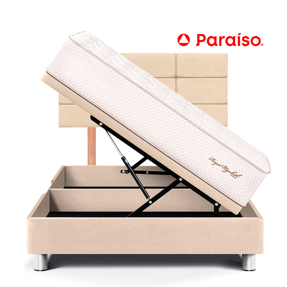 Dormitorio Boxet Royal Elizabeth Cabecera Blocks 1.5 Plazas Champagne