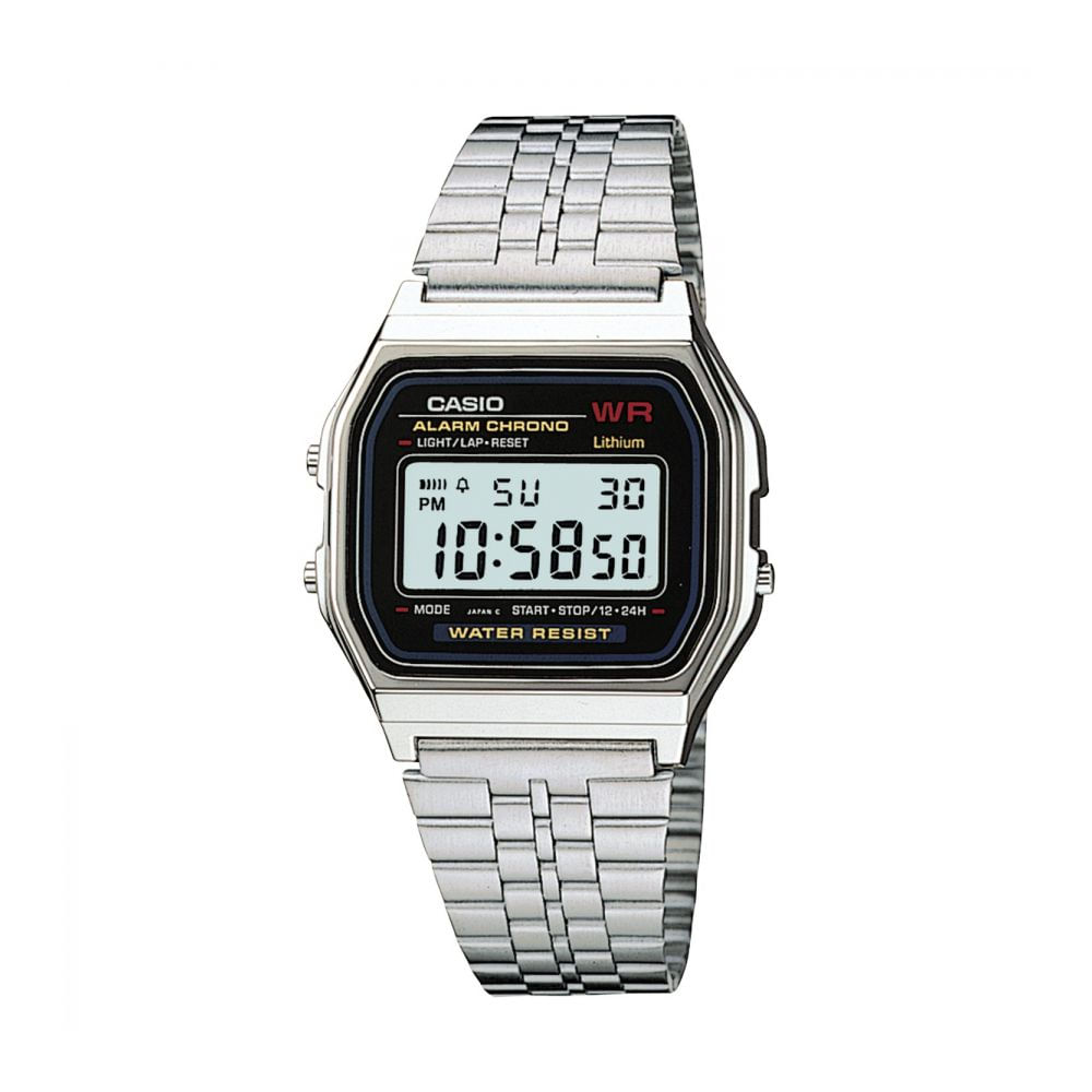 Reloj Casio A-159Wa-1 Unisex Plateado Digital