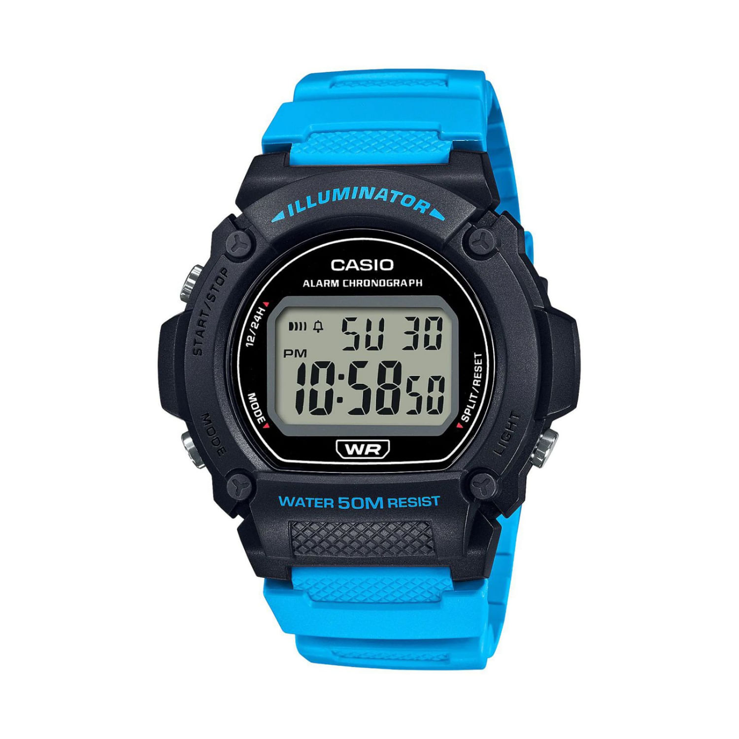 Reloj Casio W-219H-2A2V Hombre Azul Digital