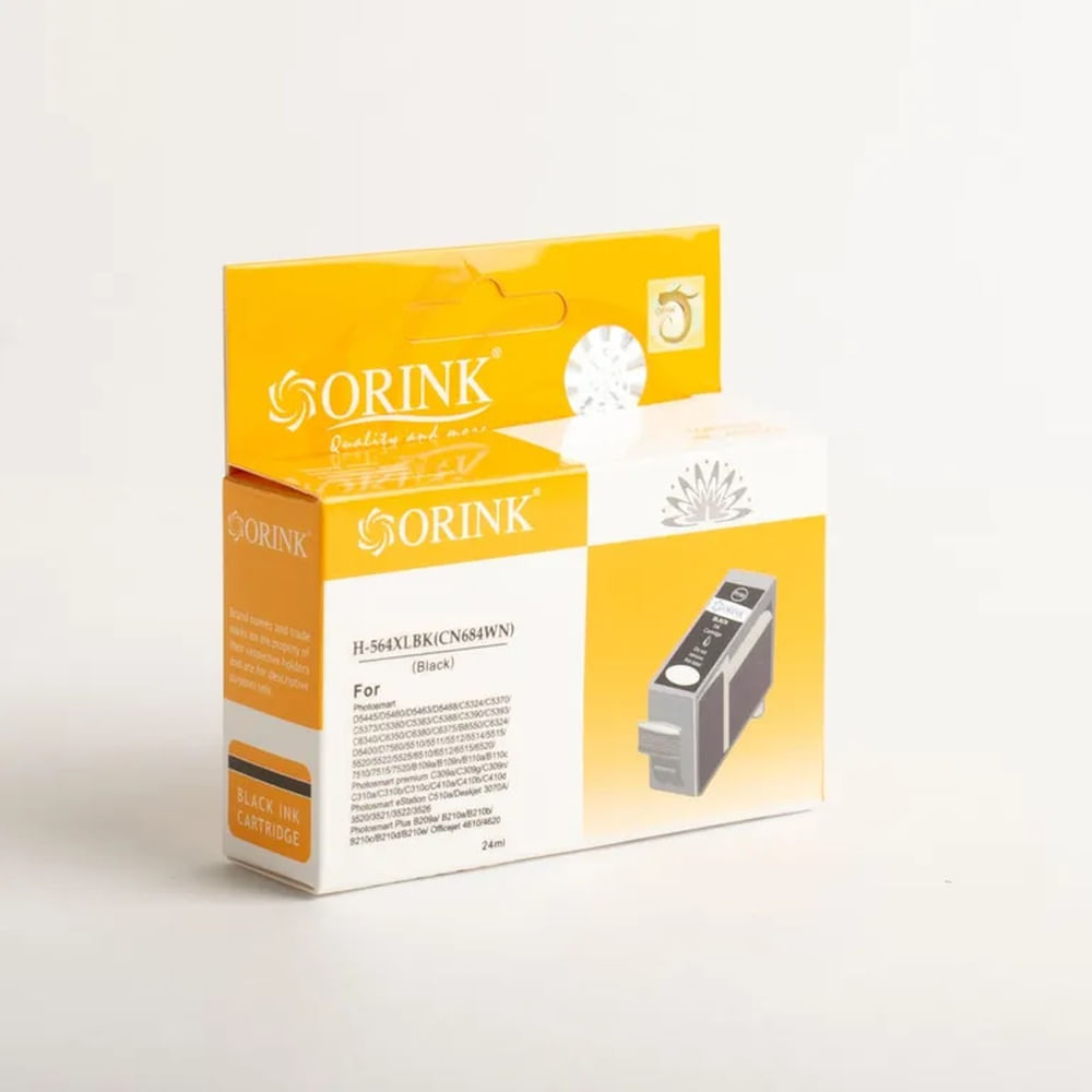 Cartucho de tinta Compatible Orink CH 564 XL Negro  Black  24 ml
