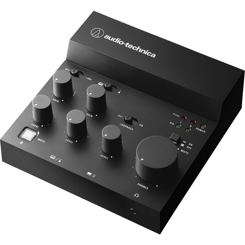 Audio-Technica AT-UMX3 Mezclador de Audio USB Livestreaming 3 Canales con Entrada XLR y 48