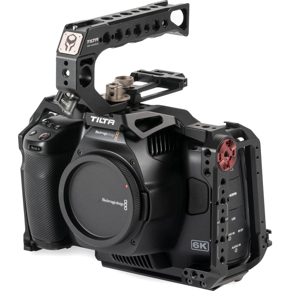 Tilta Kit de Jaula Básica para Cámara BMPCC 6K Pro/G2/BMPCC 6K - Negro, con Mango Superi
