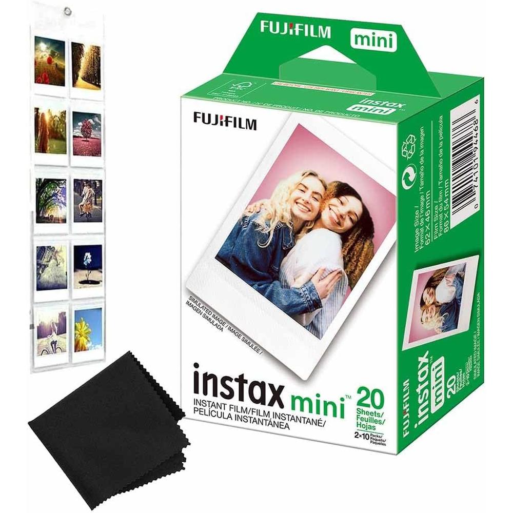 PELÍCULA INSTANTÁNEA FUJIFILM INSTAX MINI + ÁLBUM COLGANTE - PACK 20 HOJAS