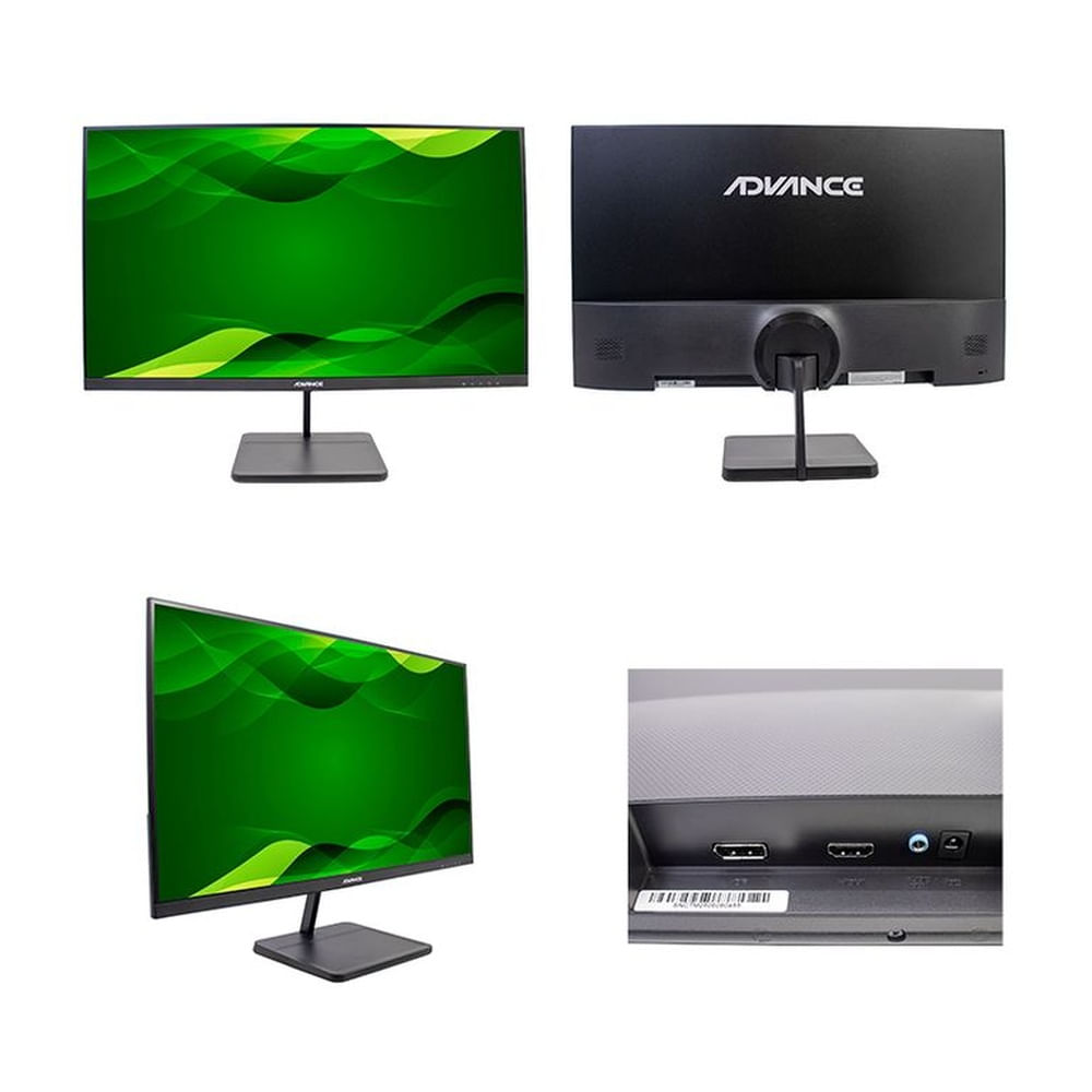 Monitor plano ADVANCE ADV-2755S 27 FHD IPS 144Hz 1ms HDMI DP AUDIO OUT negro