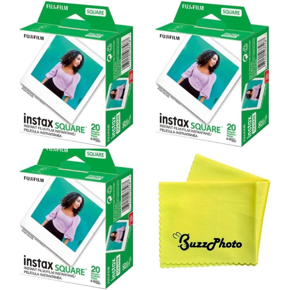 PELÍCULA INSTANTÁNEA FUJIFILM INSTAX SQUARE COLOR - PACK 60 HOJAS