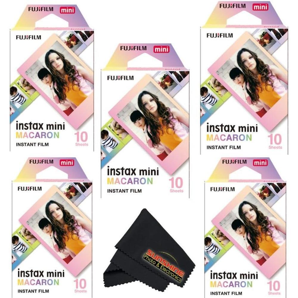 PELÍCULA INSTANTÁNEA FUJIFILM INSTAX MINI VARIETY MACARON - PACK 50 HOJAS