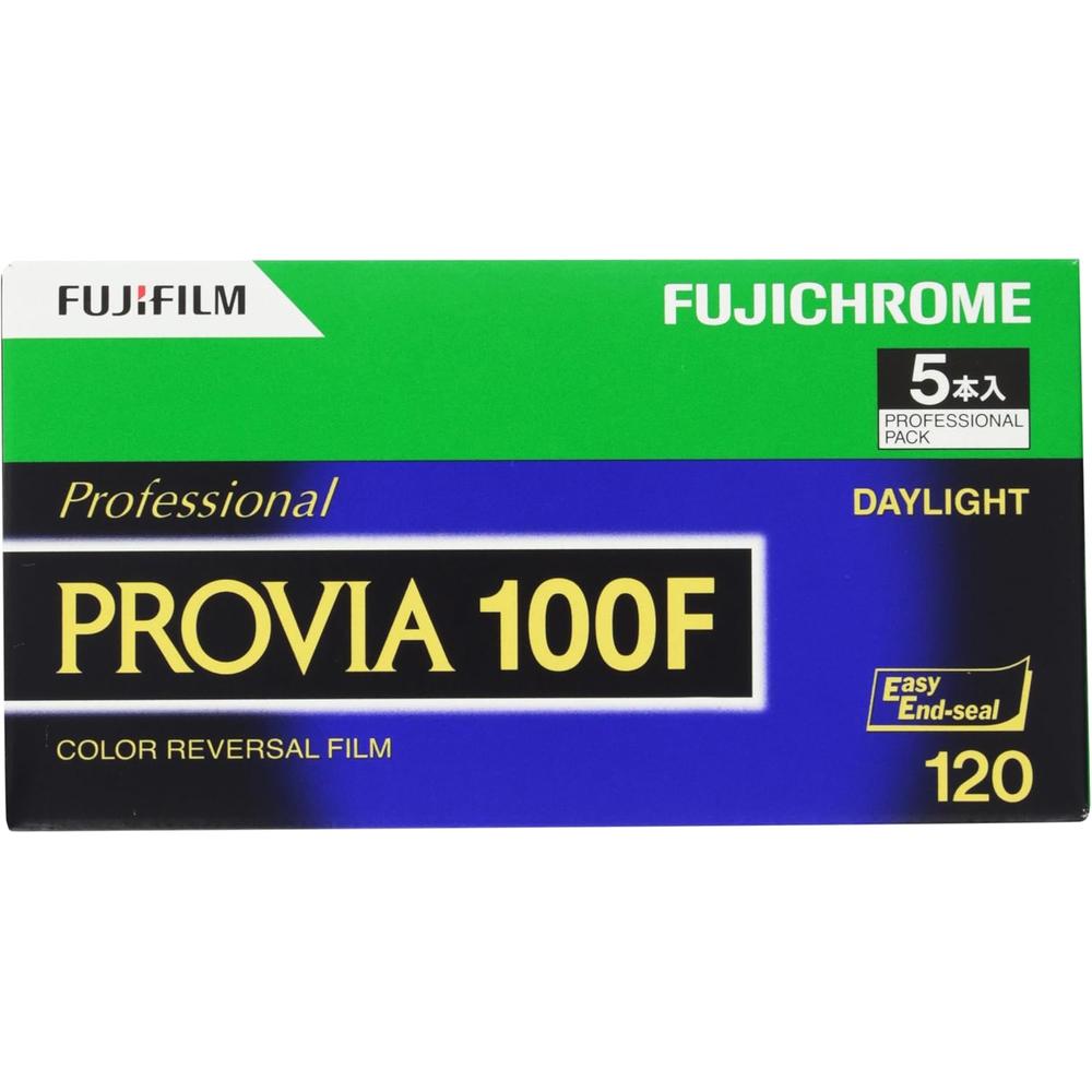PELÍCULA REVERSIBLE FUJIFILM FUJICHROME PROVIA 100F 120 - PACK 5 PZS