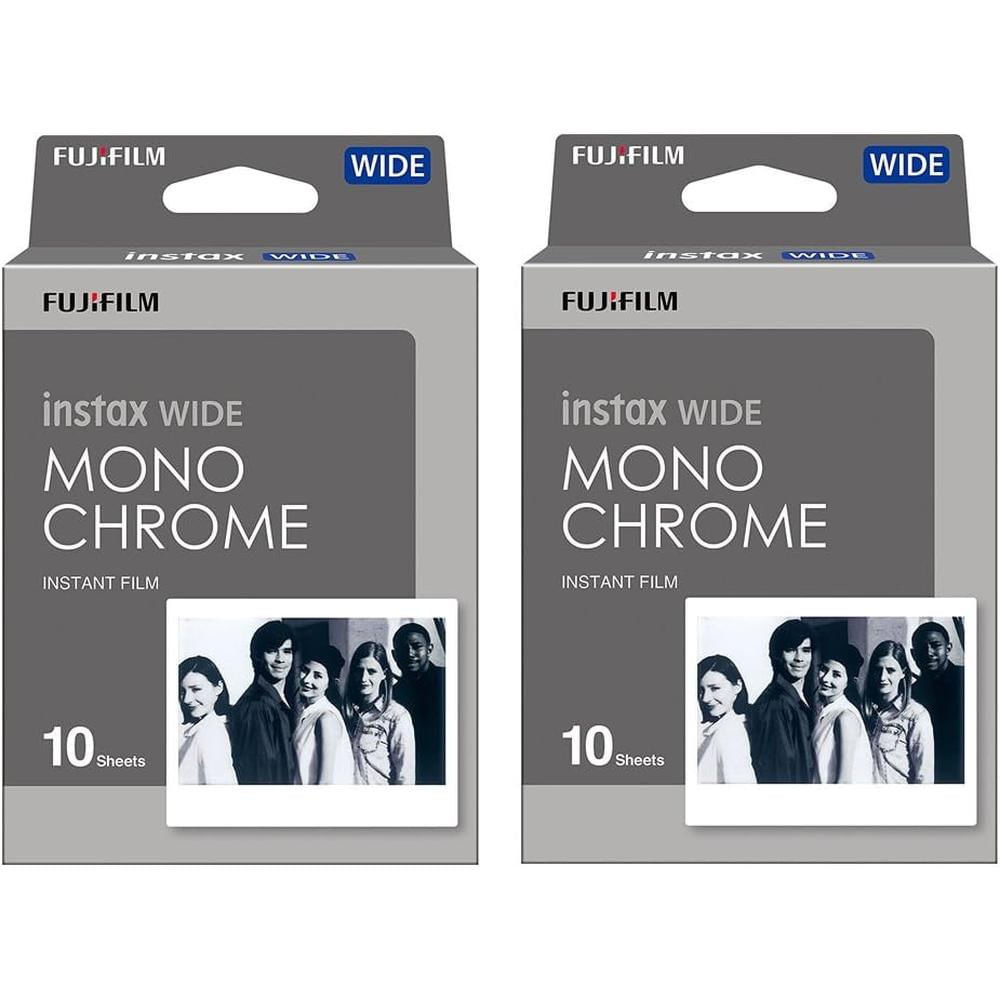 PELÍCULA INSTANTÁNEA FUJIFILM INSTAX WIDE MONOCROMÁTICA - PACK 20 HOJAS