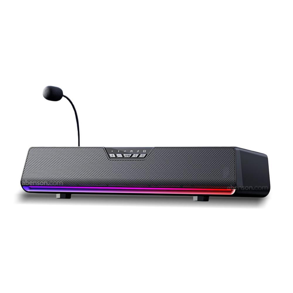 Parlante Aula GS6 Pro (USB y Bluetooth 5.4) RGB - Negro