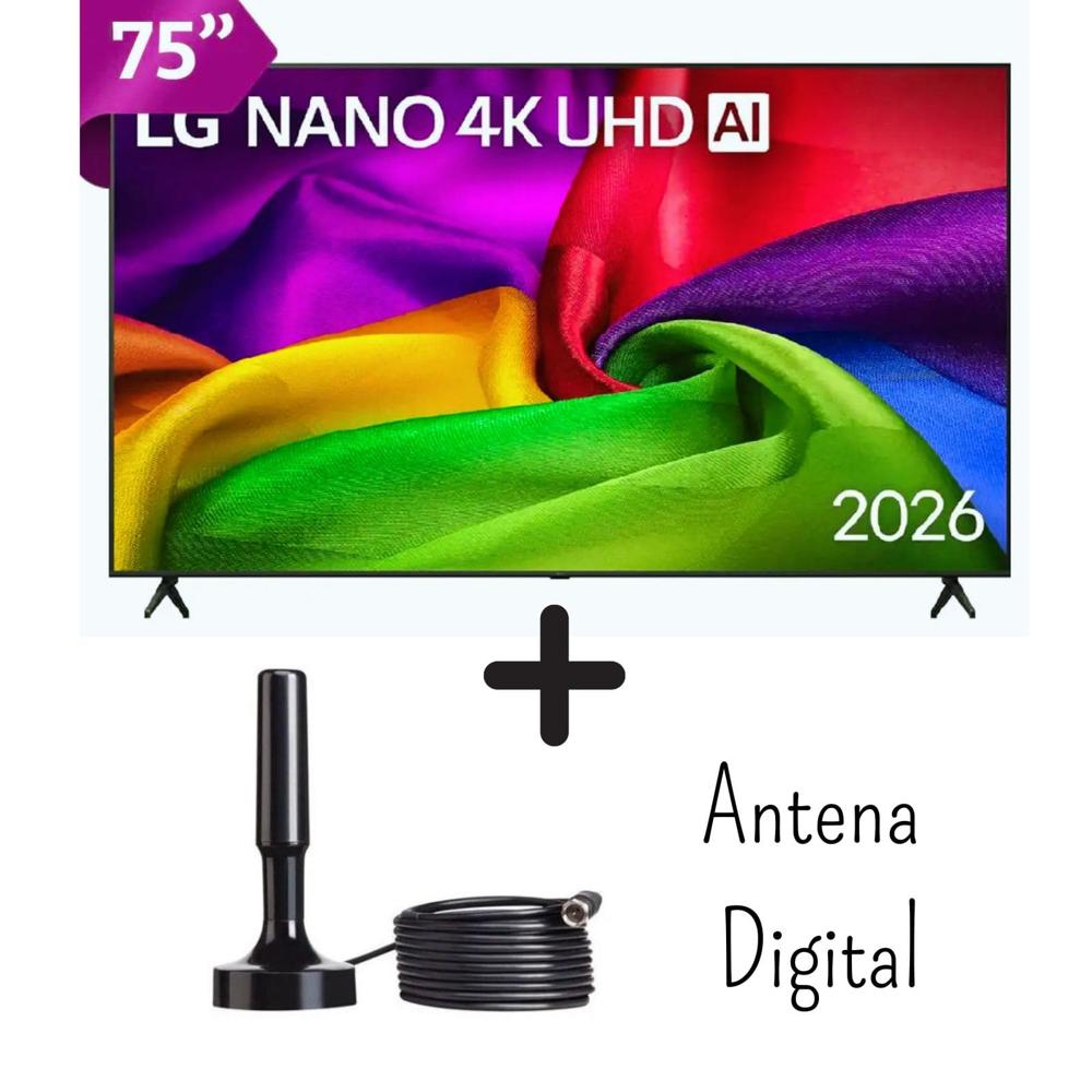 Televisor LG 75 Pulgadas NANOCELL UHD 4K WebOS 75NU800BPSB - Control Magic - Antena Digital 2026