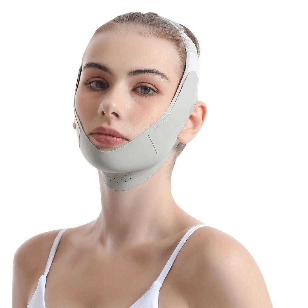 Faja Facial Mentonera Ajuste Lateral Genérico control doble mentón papada Verde