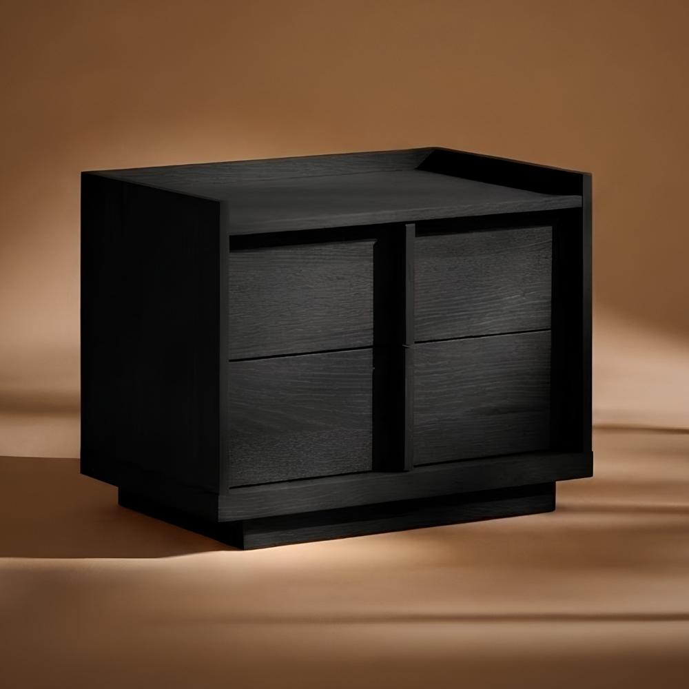 Velador Mesa de Noche Maradona Negro | Masiva Home