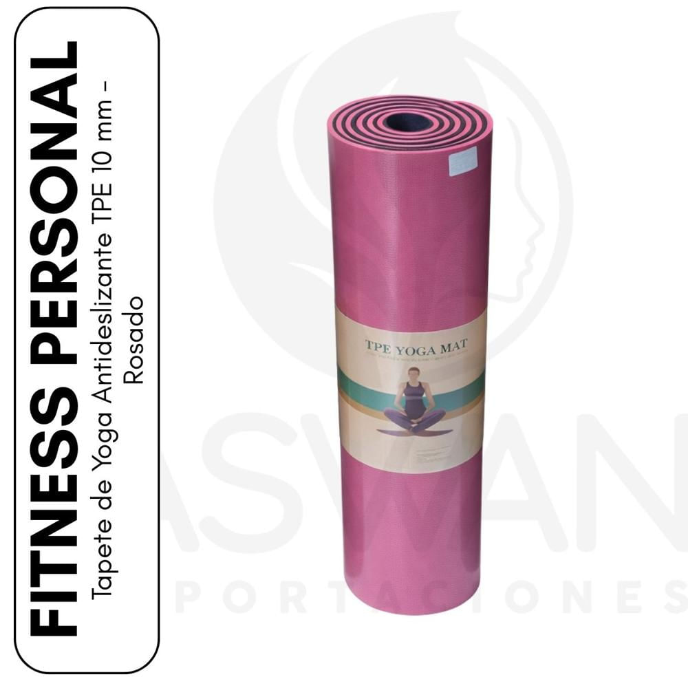 Mat de Yoga Fitness 10 mm Rosado