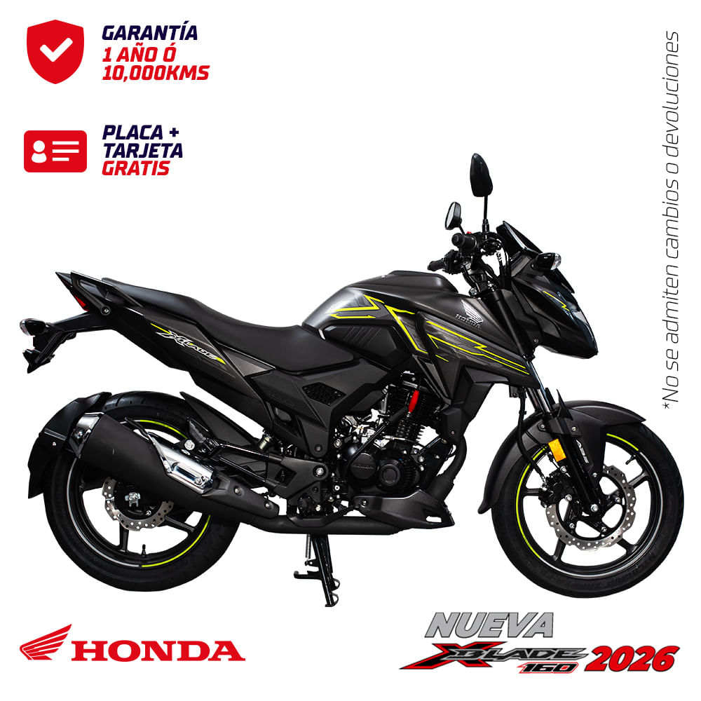 MOTOCICLETA HONDA XBLADE 160 GRIS MATE