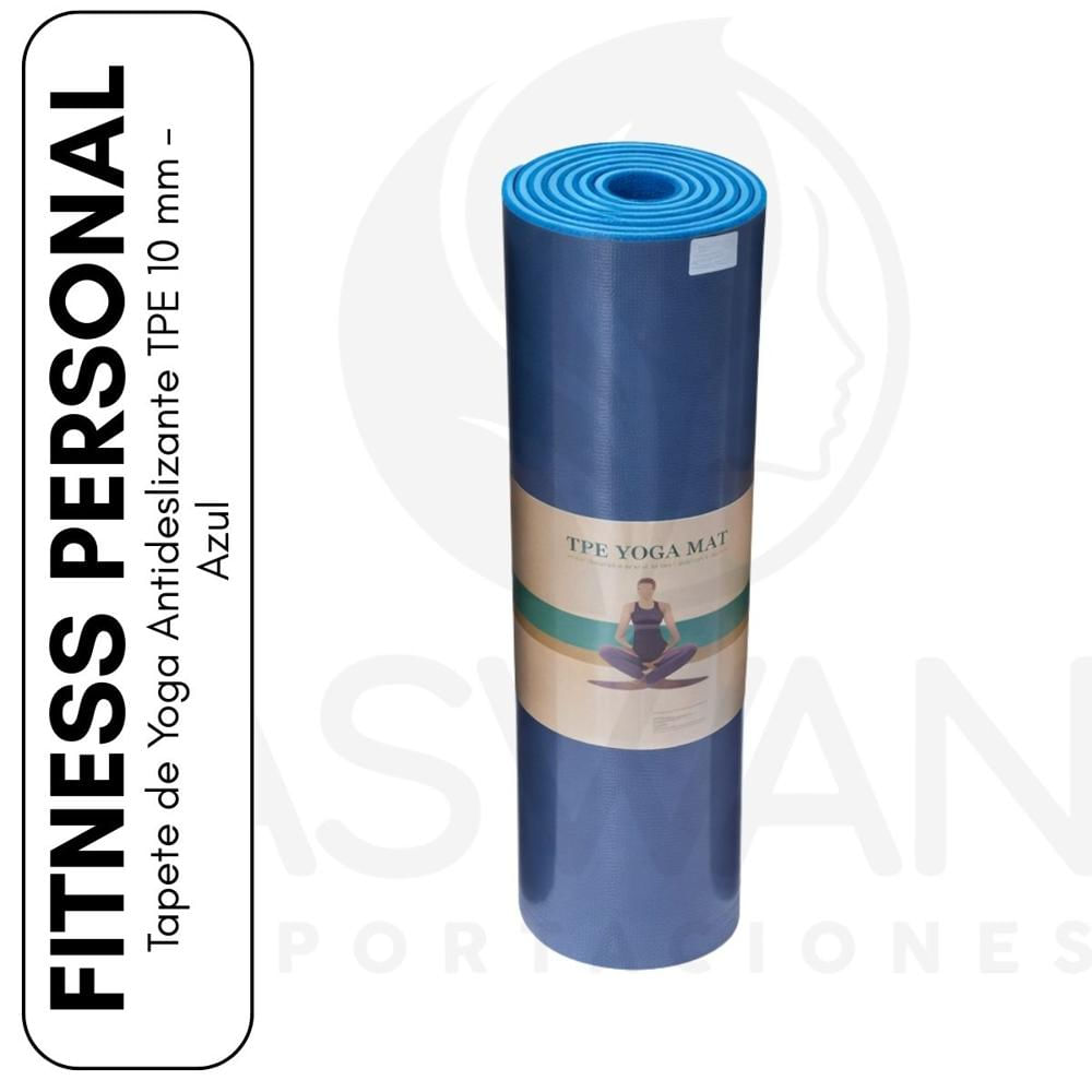 Mat de Yoga Fitness 10 mm Azul