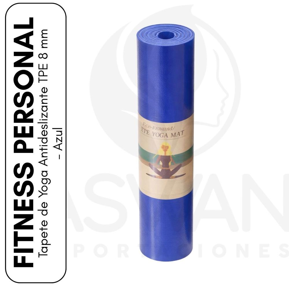 Mat de Yoga Fitness 8 mm Azul