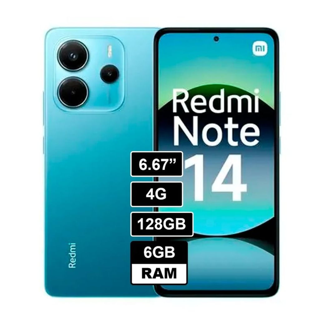 REDMI NOTE 14 4G 256GB 8RAM OCEAN BLUE REGISTRADO