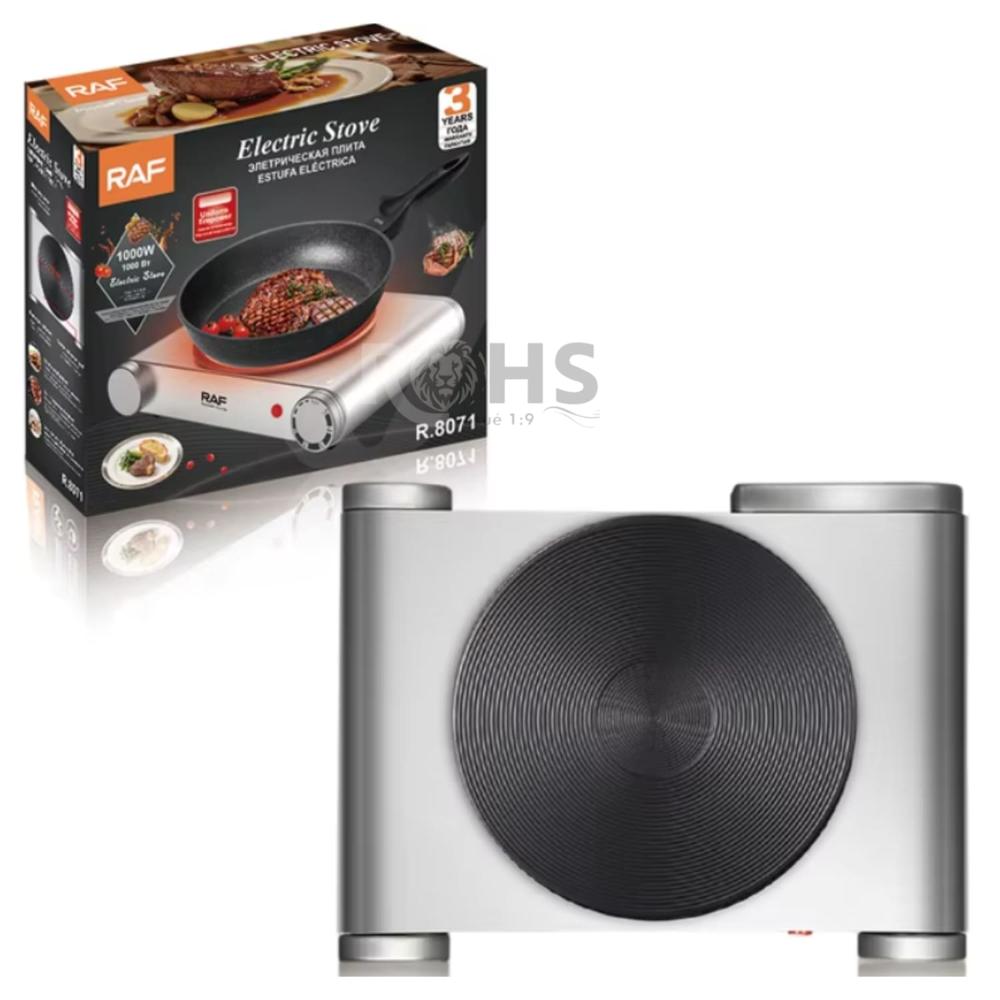 Estufa Eléctrica Individual RAF R.8071 1000W Compacta Con Protección Contra Sobrecalentamiento
