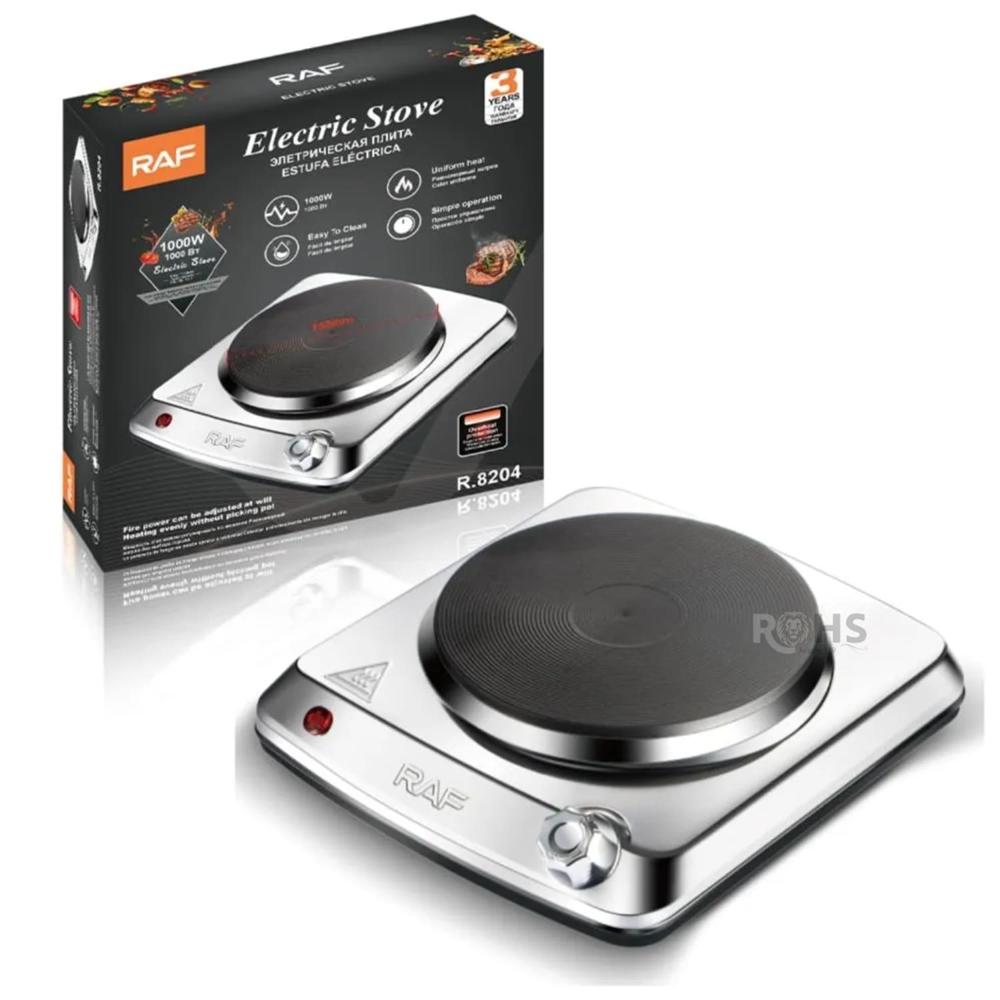 Estufa Eléctrica Individual RAF R.8204 1000W Compacta Con Calentamiento Uniforme