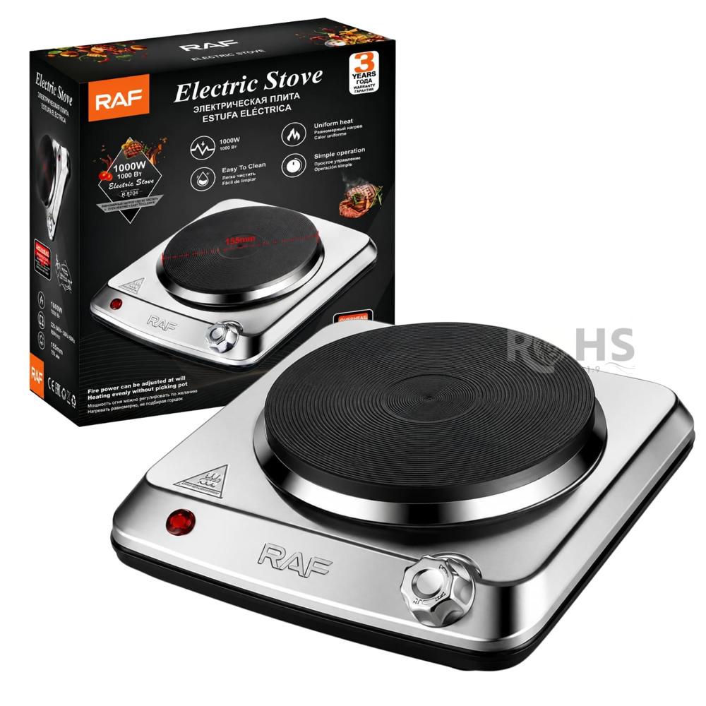 Estufa Eléctrica Individual RAF R.8204 1000W Compacta Con Calentamiento Uniforme
