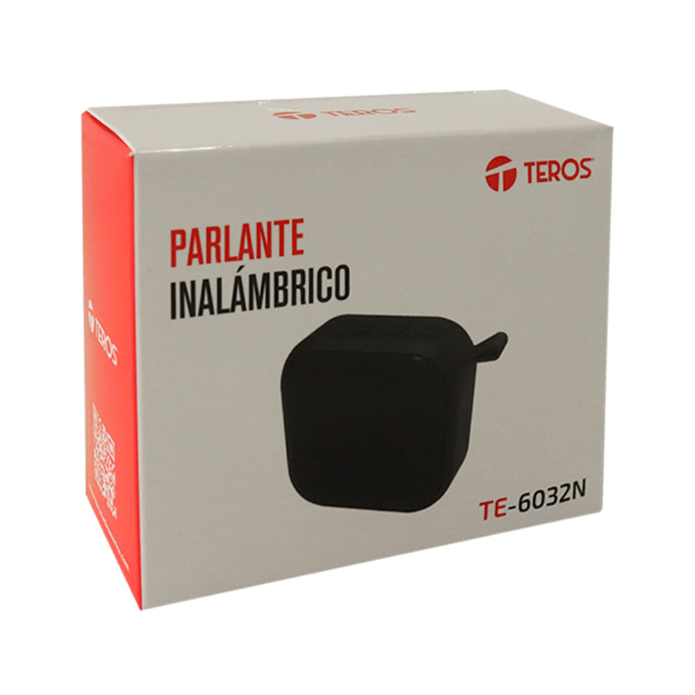 Parlante Inalámbrico Teros TE-6032N Bluetooth 5W FM USB MicroSD Negro