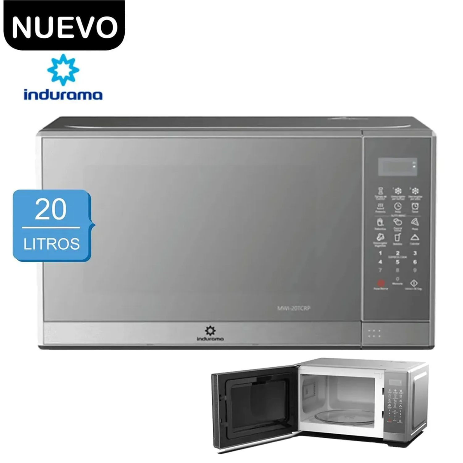 Horno Microonda Indurama MWI-20TCRP 20Lts