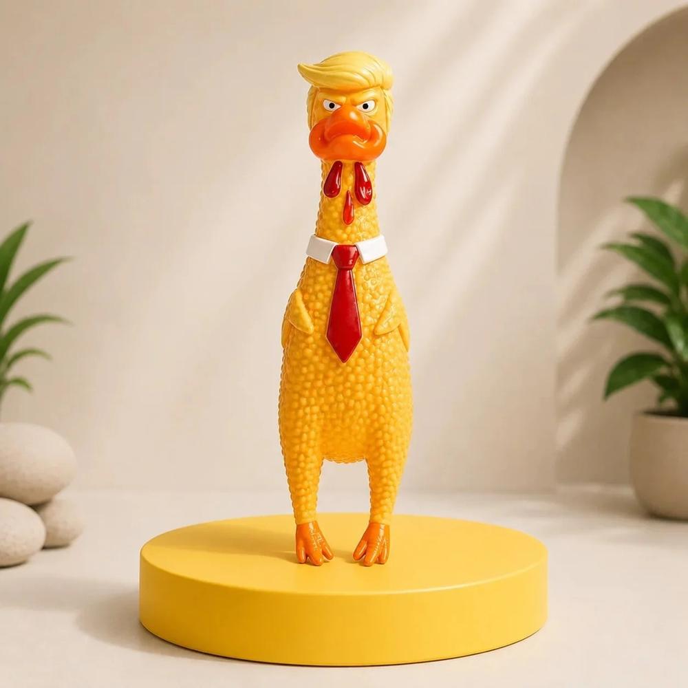 Juguete de Caucho para Macotas Pollo Trump L