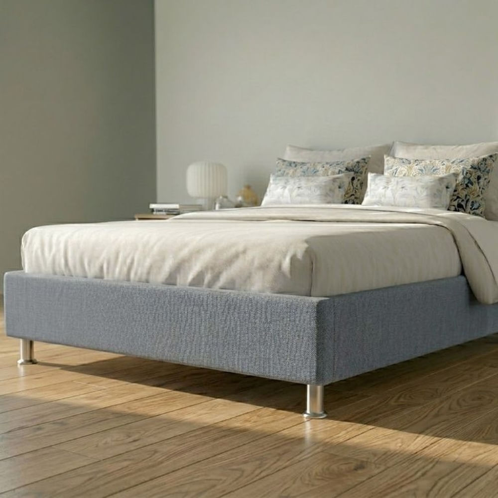 Box Tarima Essenza King - Gris Claro Multicolor