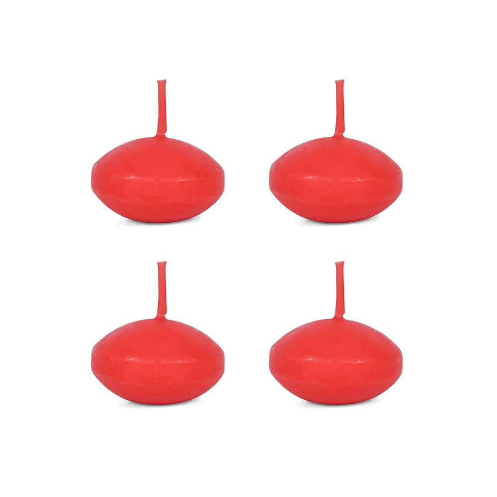 SAN VALENTIN - Velas plotantes de cera set 04 pzs