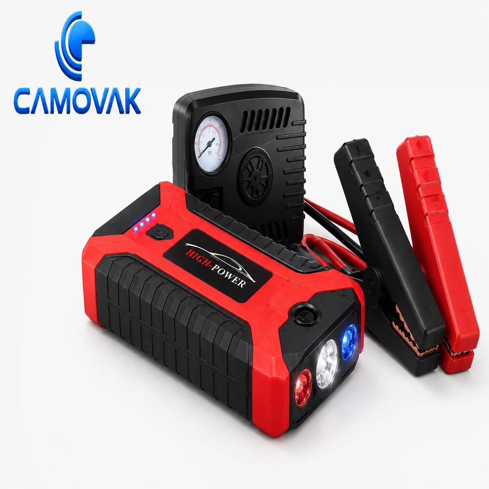 KIT DE EMERGENCIA 4 EN 1 ARRANCADOR DE BATERIA DE AUTO Y INFLADOR DE LLANTA