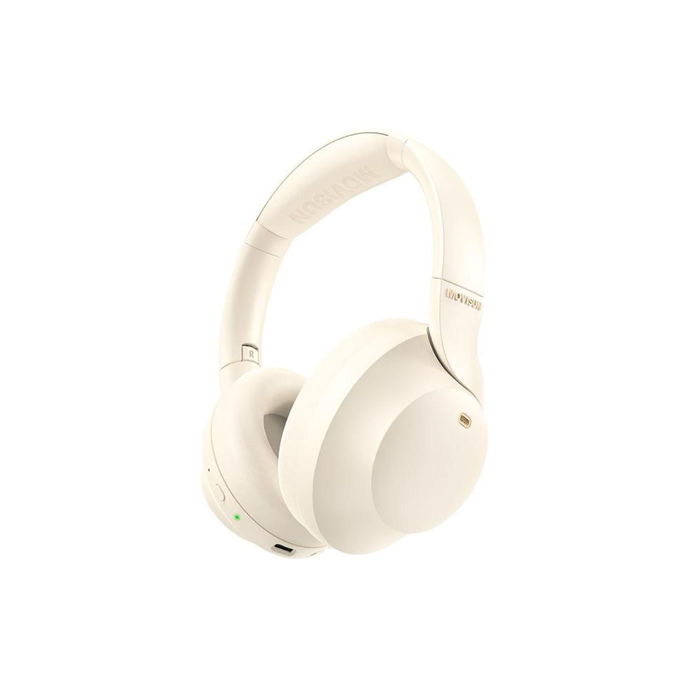 Audífonos MOVISUN Urban Buds2 Bluetooth 5.4 con ANC Modo Juego y Hasta 45 Horas de Batería beige