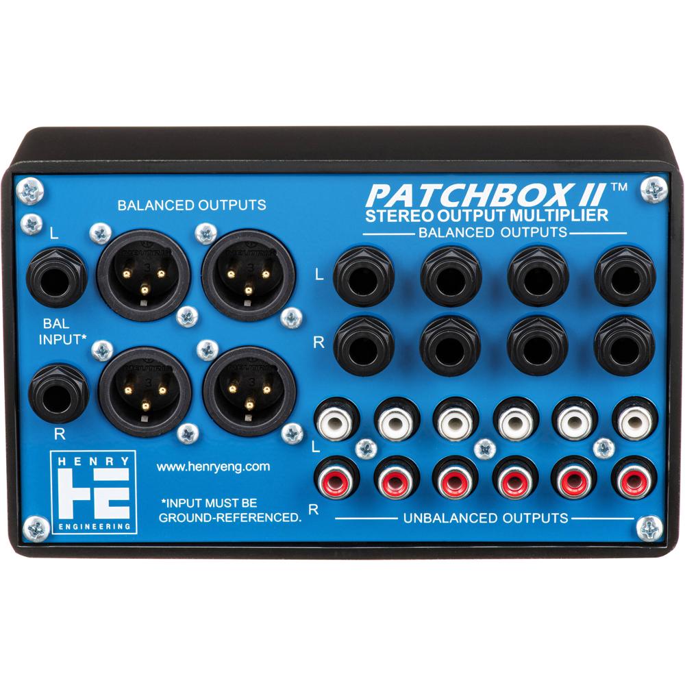 Henry Engineering Patch Box II Multiplicador de Salida Estéreo Analógico y Convertidor d