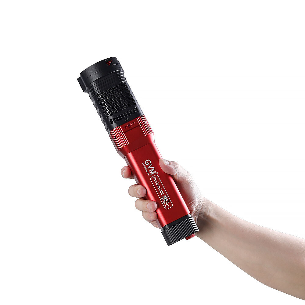 GVM Monolight LED PD60C RGB - Control total de color RGB, CCT 2700-6800K, 6280 Lux, baterÃ