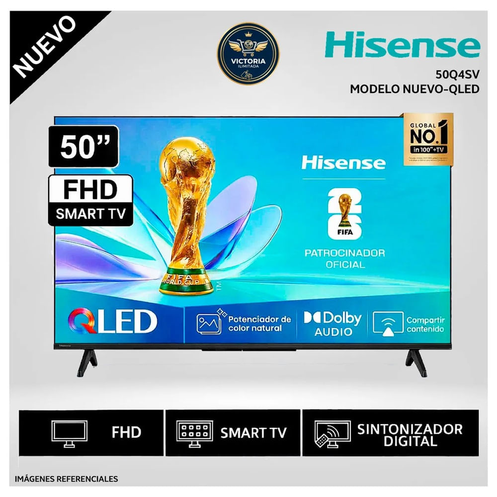 Televisor Hisense 50 Qled Smart FHD 50Q4SV