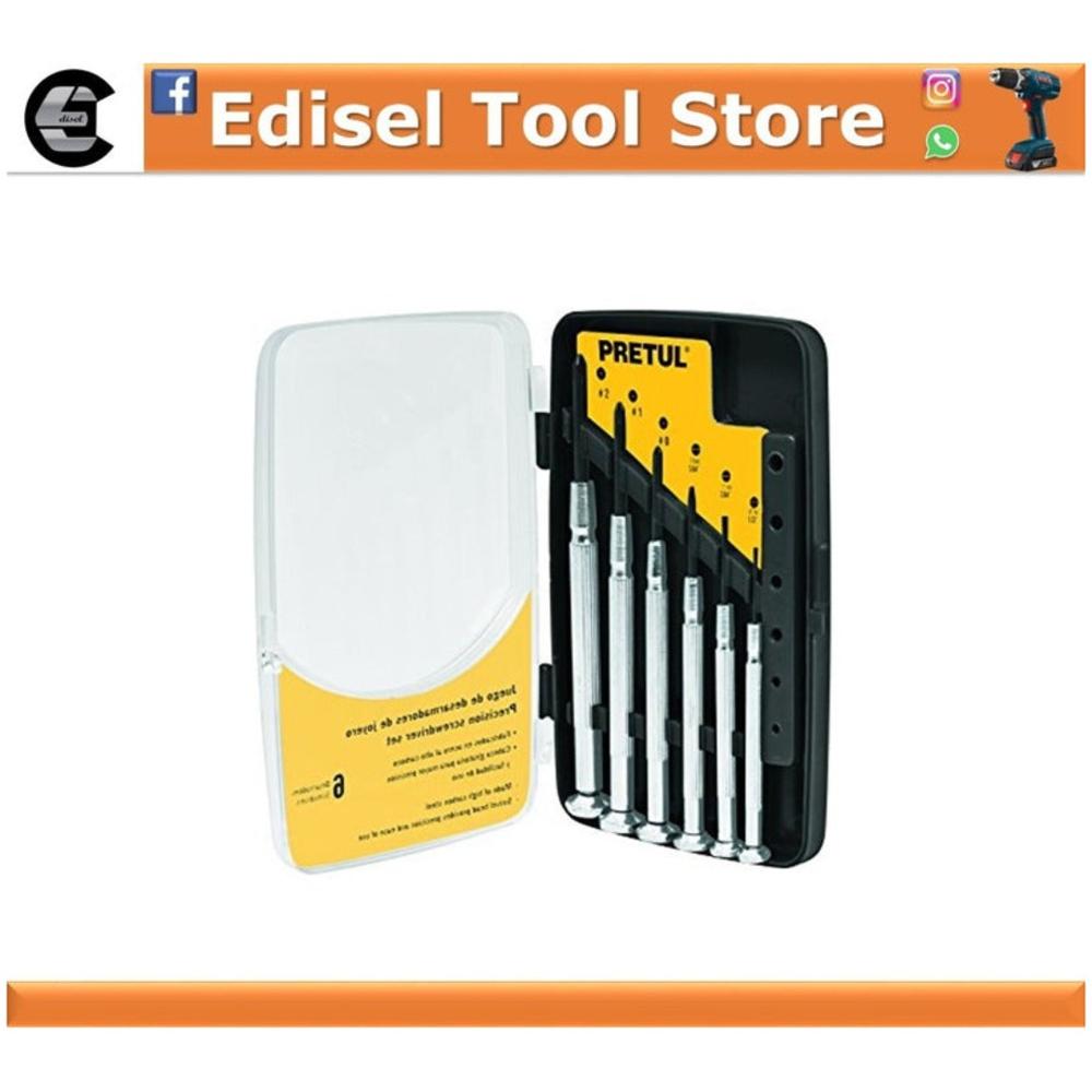 Desarmador De Joyero Pretul 6 Pcs