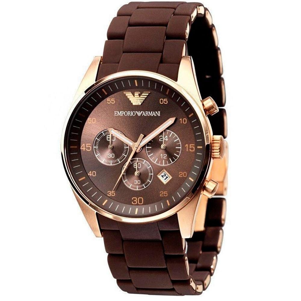 Reloj Emporio Armani Ar5890 Brown Genuino para Caballero