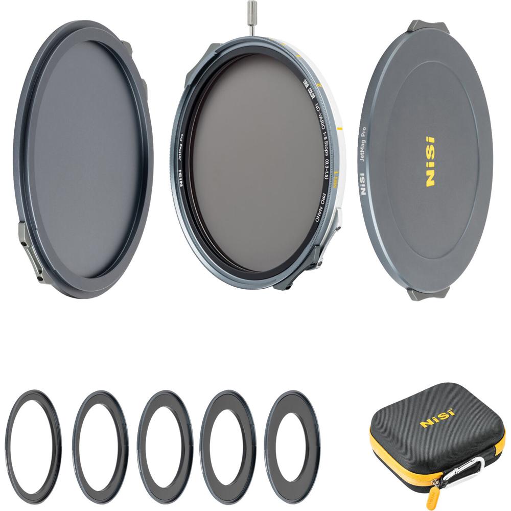 NiSi JetMag Pro VND 67MAG Filtro Magnético Variable ND 67mm con 5 Anillos Adaptadores
