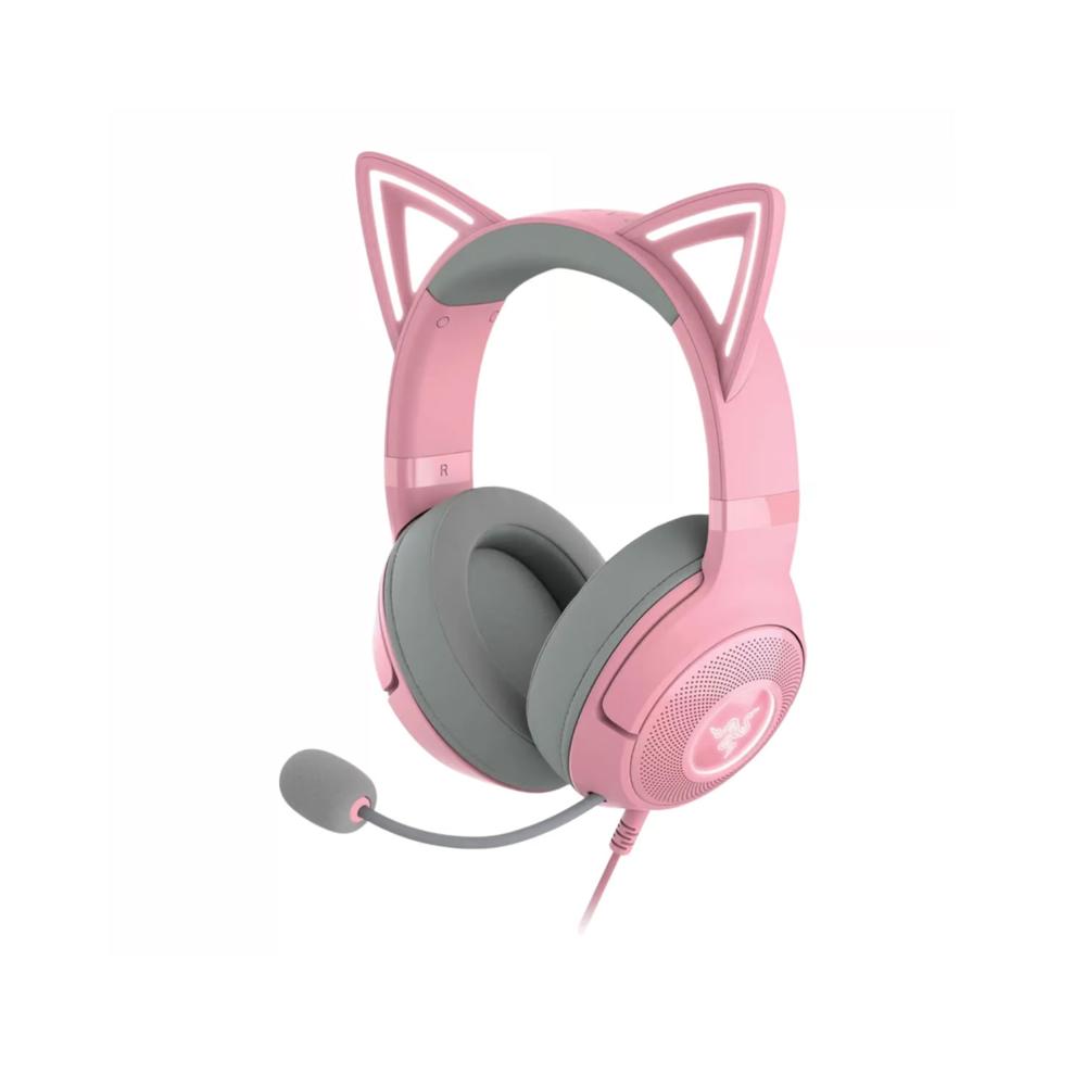 Audífonos Gamer Razer Kraken Kitty V3 X Multiplataforma 7.1 Quartz