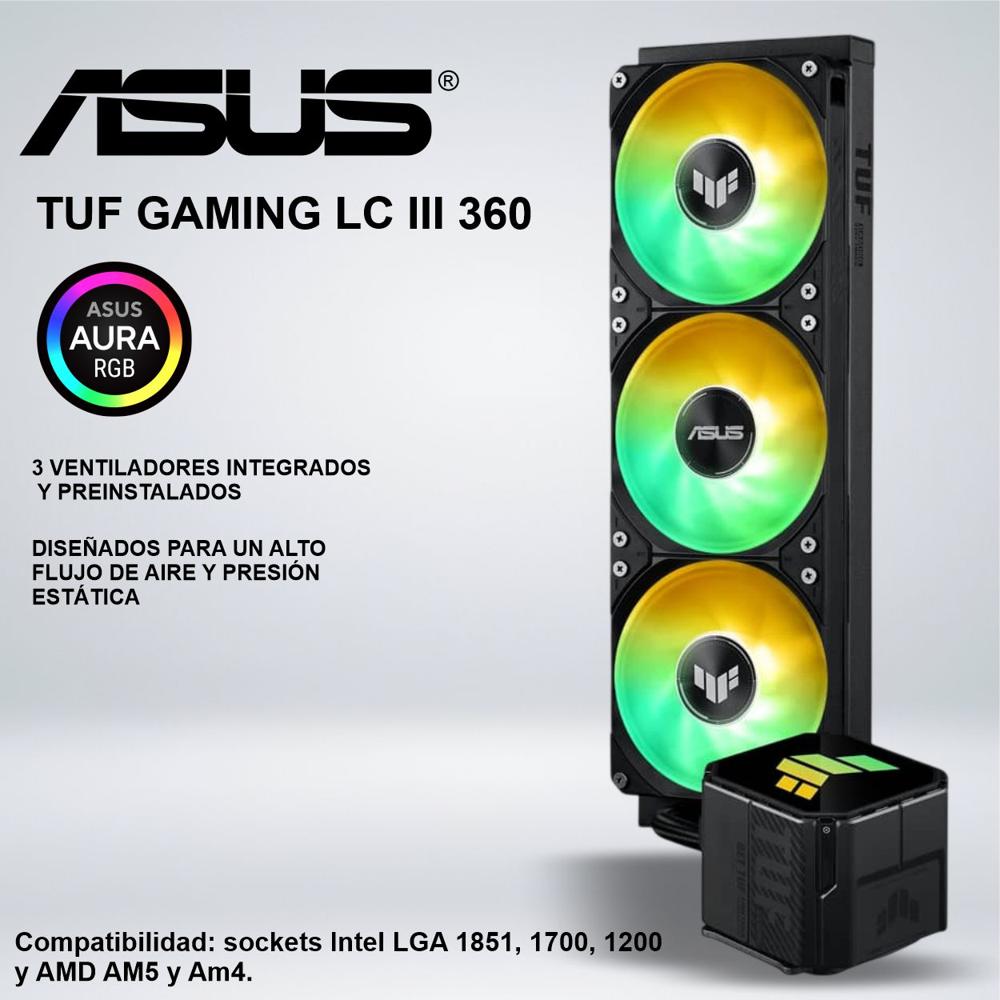 SISTEMA DE ENFRIAMIENTO LIQUIDO ASUS TUF GAMING LC III 360 ARGB LCD