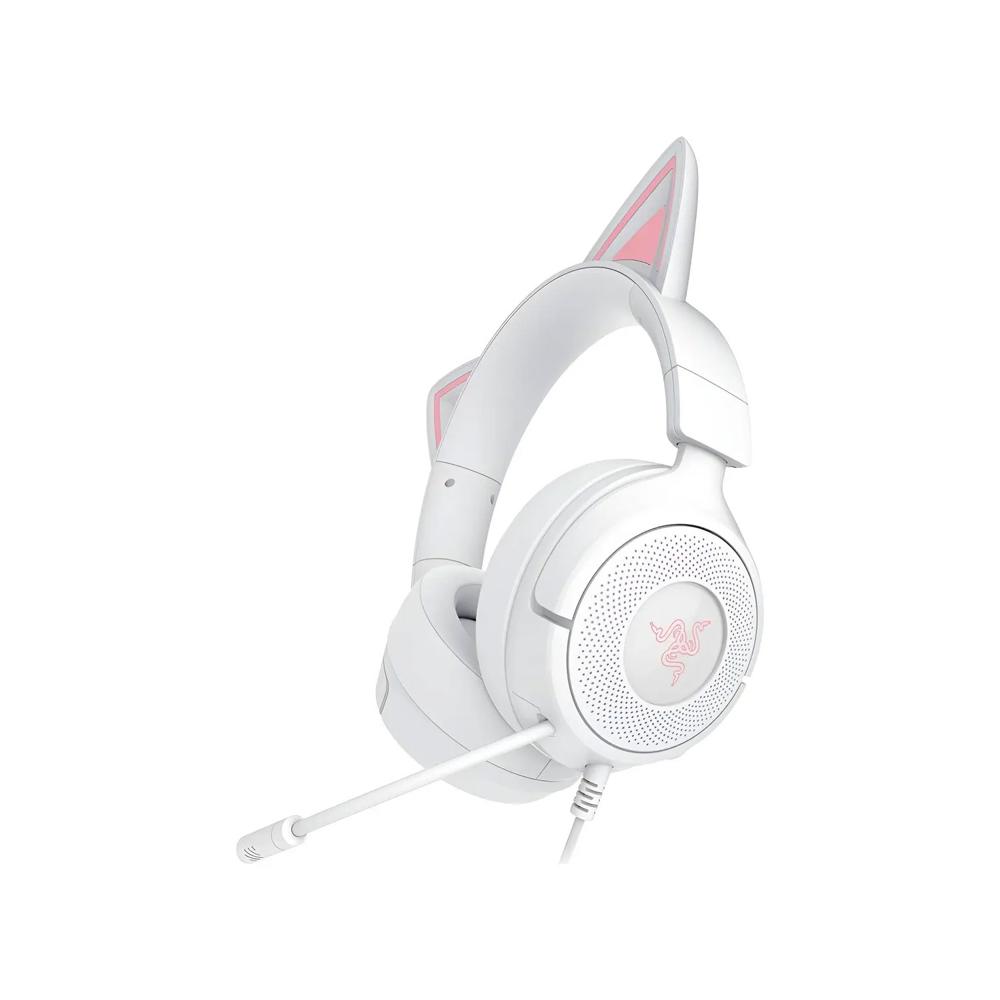 Audífonos Gamer Razer Kraken Kitty V3 X Multiplataforma 7.1 Blanco