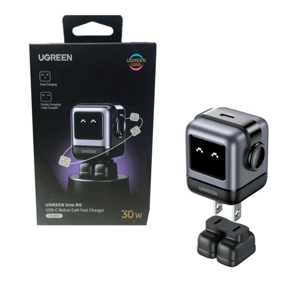 Cubo Robot 30W - tipo C - pantalla LED - carga rápida