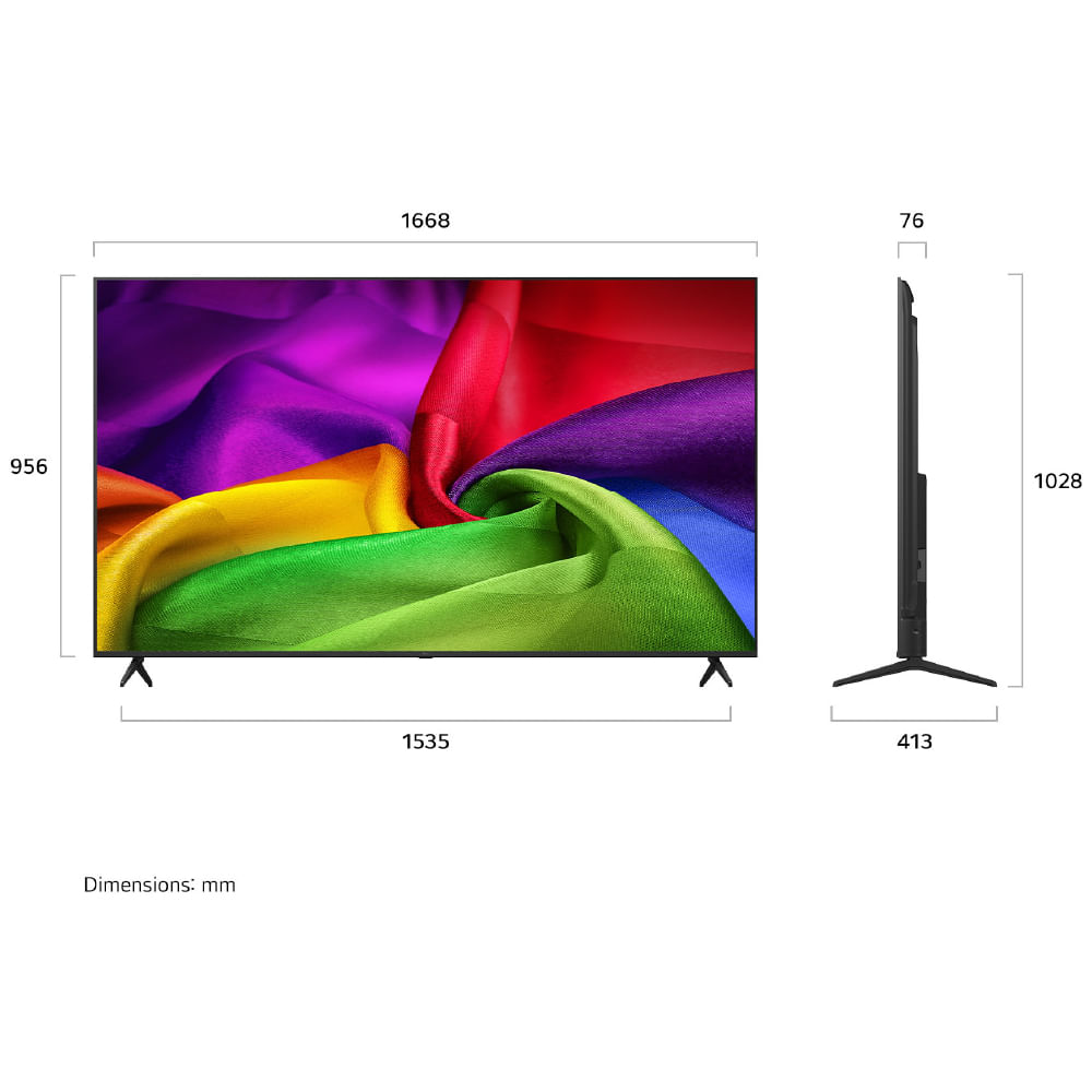 Televisor smart LG 75 4K UHD webOS 75NU800BPSB