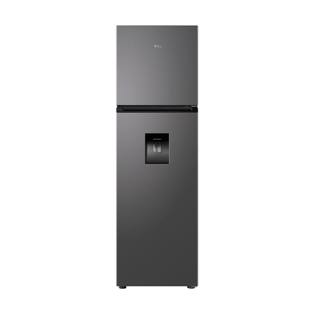 Refrigeradora TCL P286TMC 284 L Top Mount gris oscuro