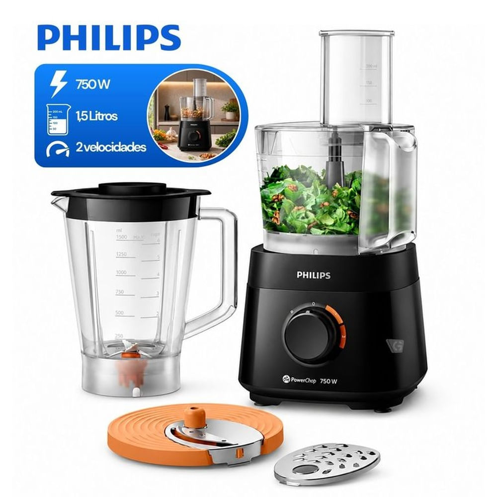 Procesadora de alimentos PHILIPS Serie 3000 Mod. HR730190
