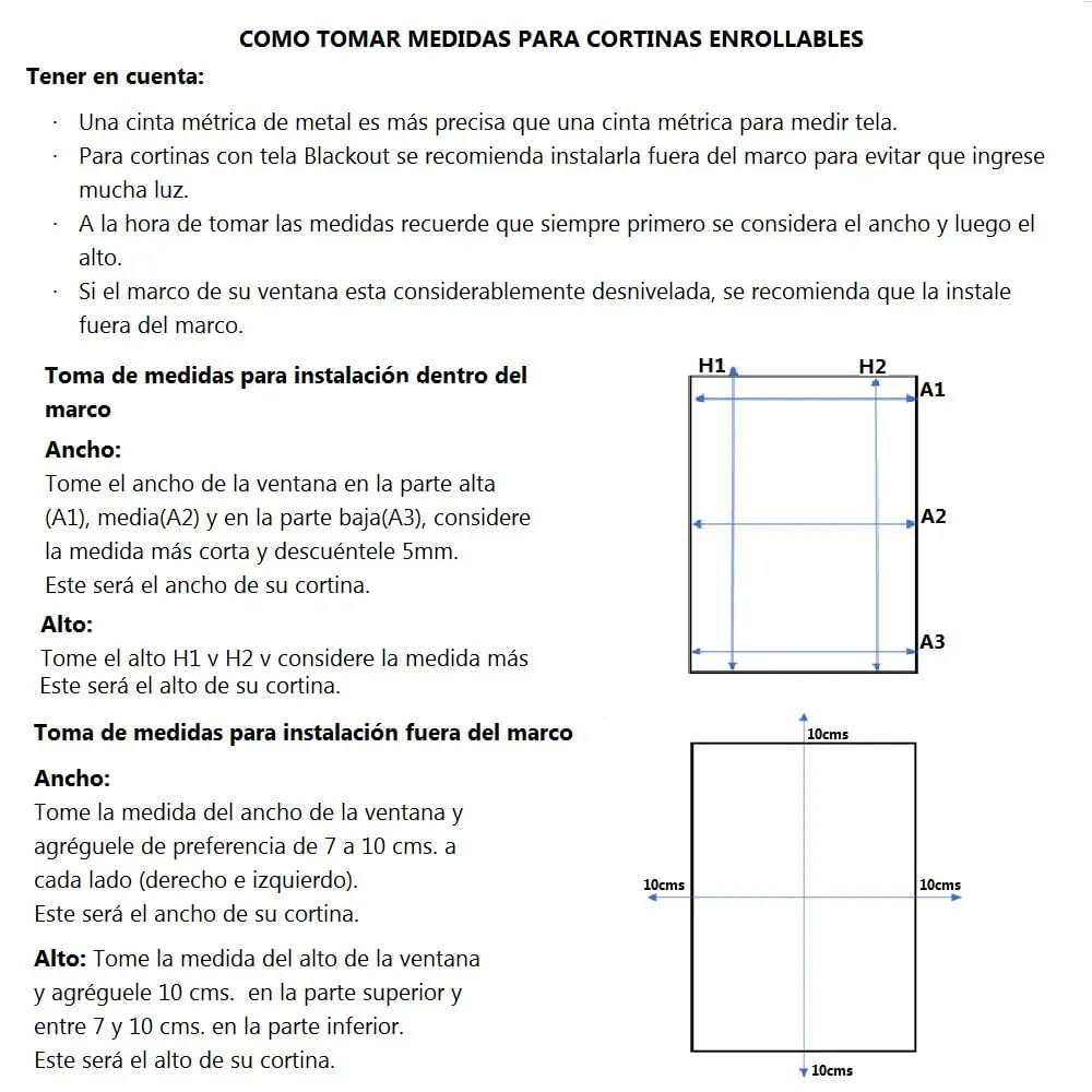 Cortina Tipo Roller Blackout Premium Gris 120 x  190 cm
