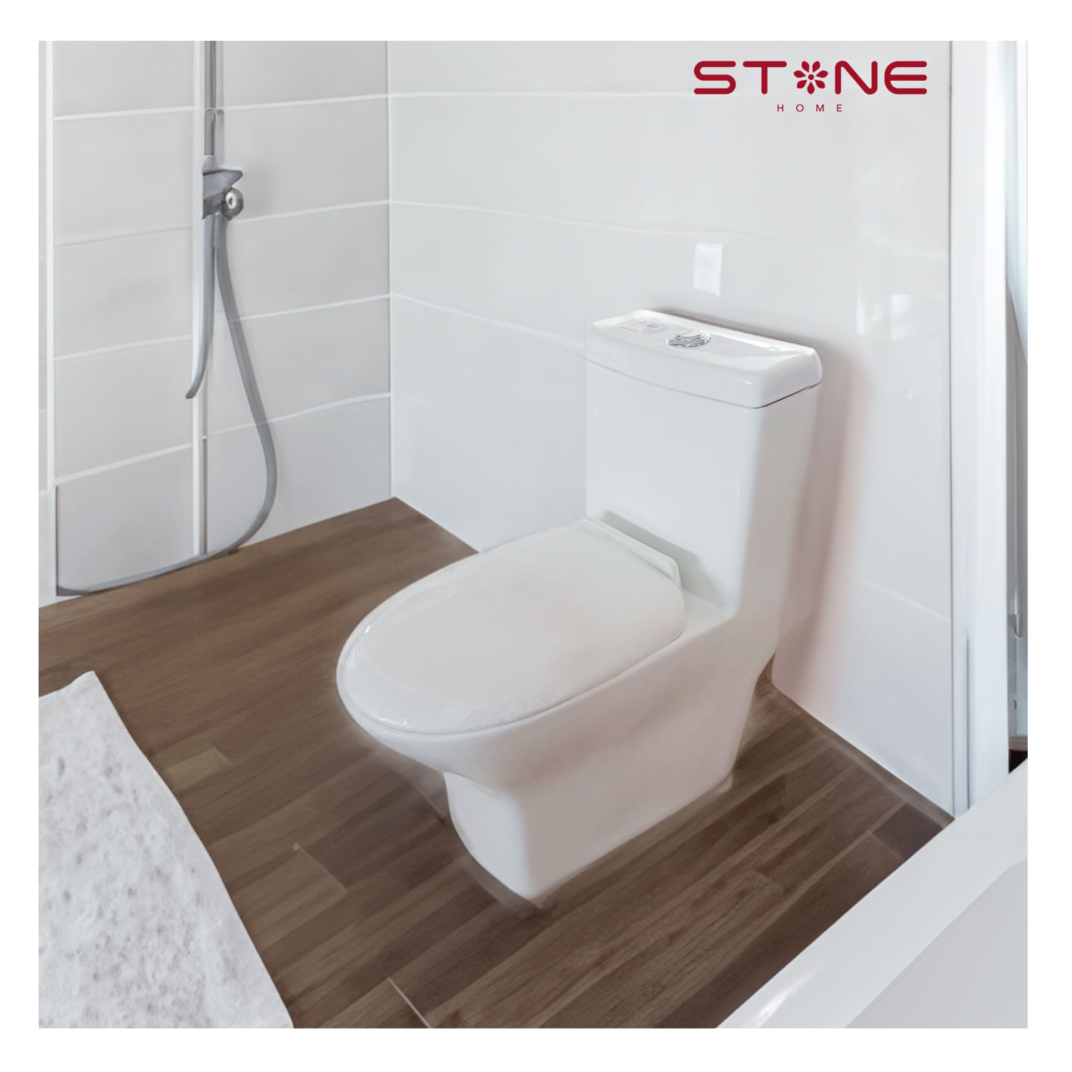 Inodoro One Piece Minimalista  Noor Blanco Stone